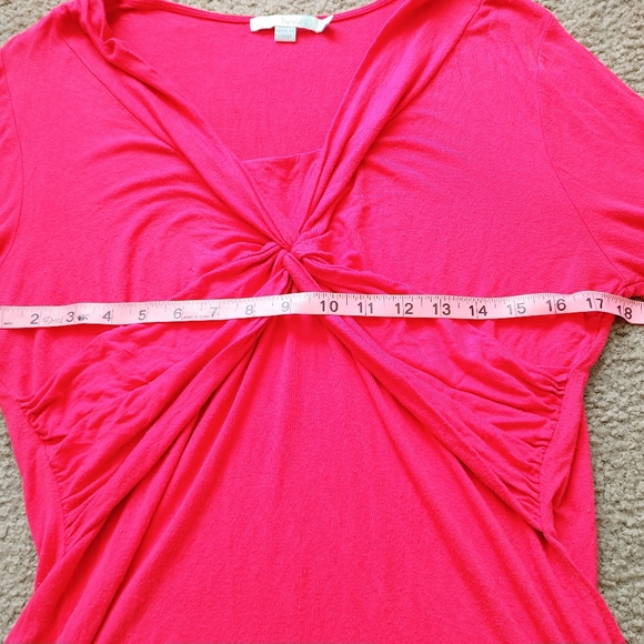 Boden Front Knot Long sleeve shirt Pink size 12 - Picture 4 of 6
